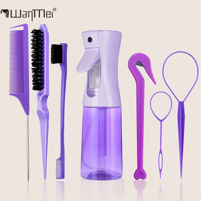 Hair Care Set - 7pc/set Professional Hairdressing Kit Tool Includes