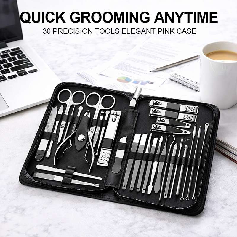 Hair Care Set - 30PCS Manicure Set Pedicure Kit Professional