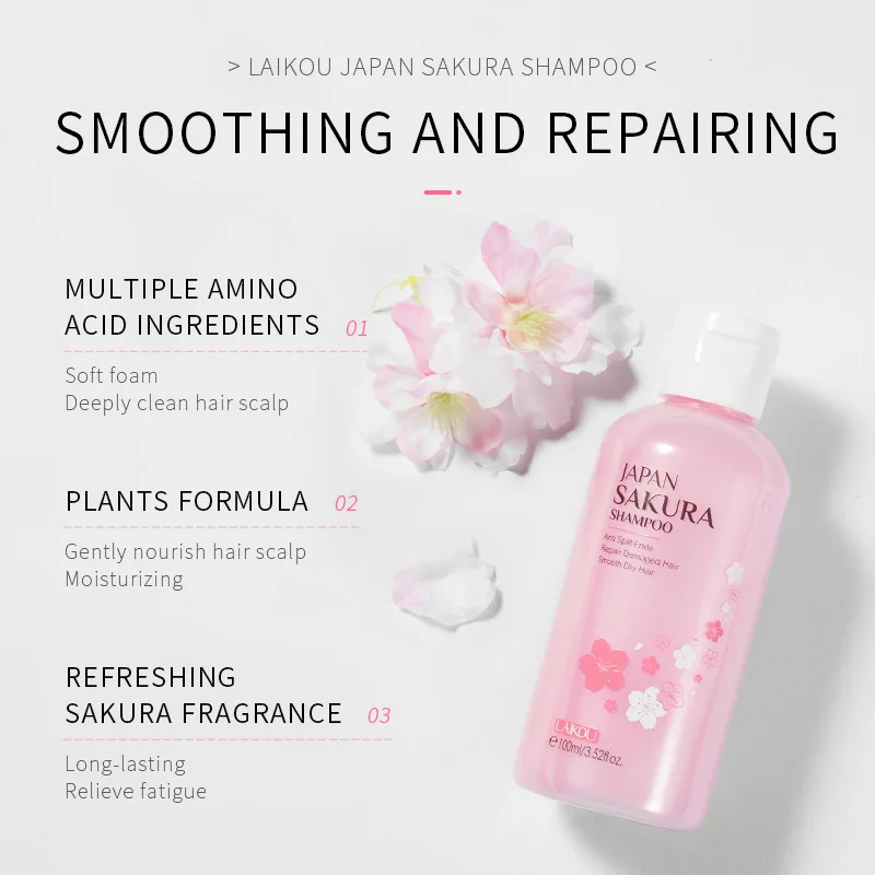 LAIKOU Japan Sakura  Shampoo R - огляд і ціна Hair Care Japanese