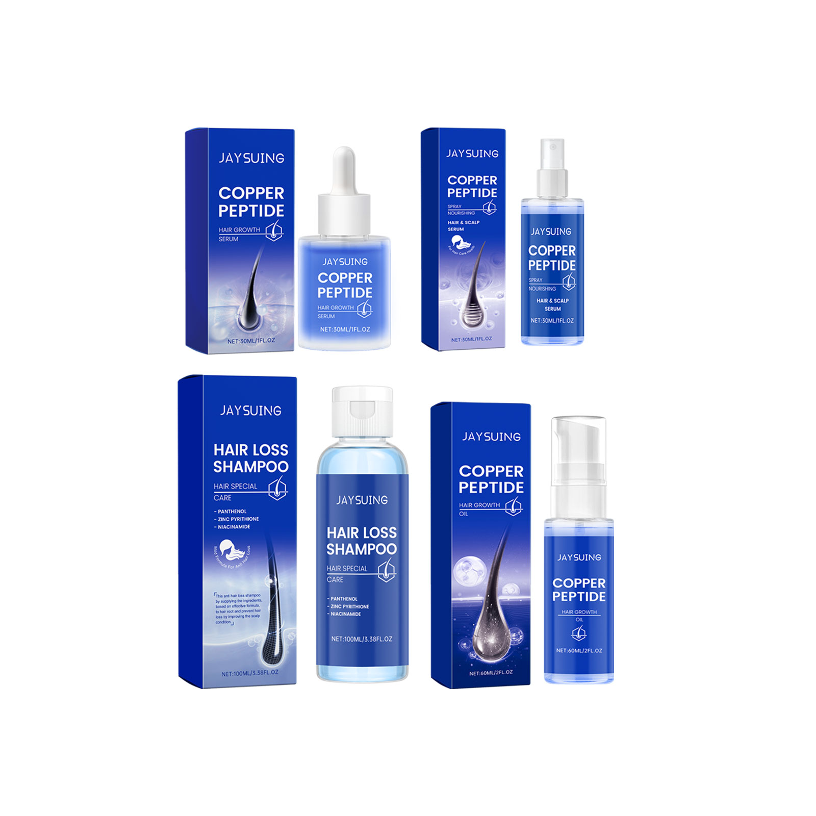 Copper Peptide Shampoo Hair Gr - огляд і ціна Hair Care Set