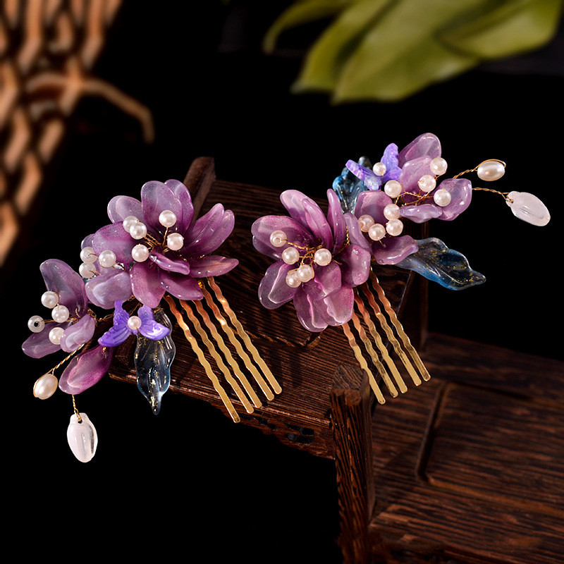 Chinese Glazed Flower Hairpin  - огляд і ціна Hair Care Japanese