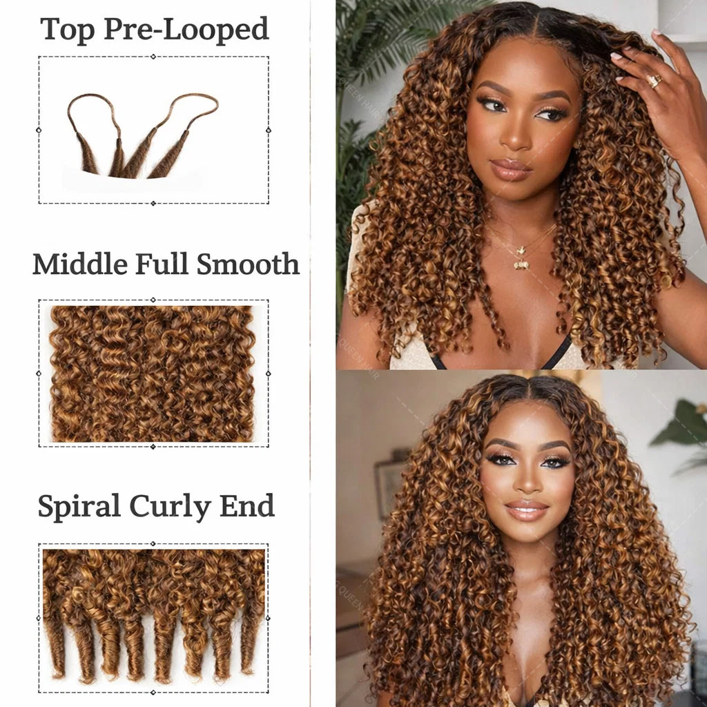 P427 Highlight Burmese Curly F - огляд і ціна Feather Hair Extension