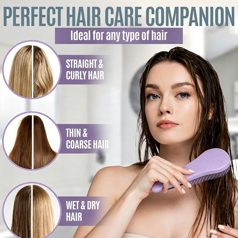 Wheat Straw Scalp Massage Brus - огляд і ціна Hair Care Set