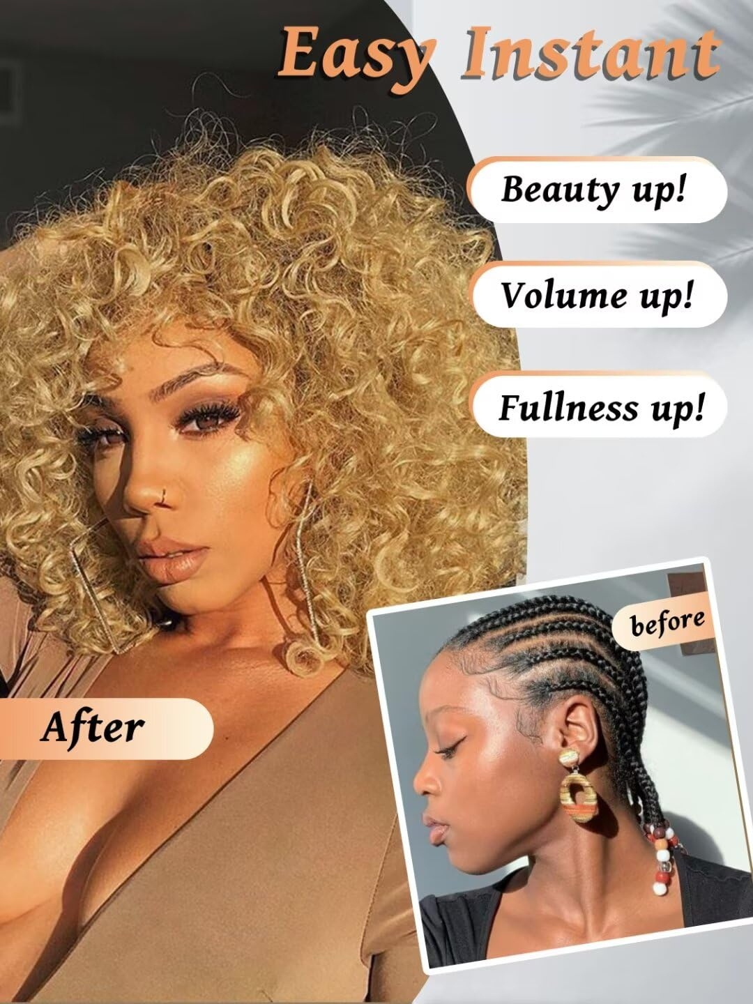 Honey Blonde Small Spirals Cur - огляд і ціна Feather Hair Extension