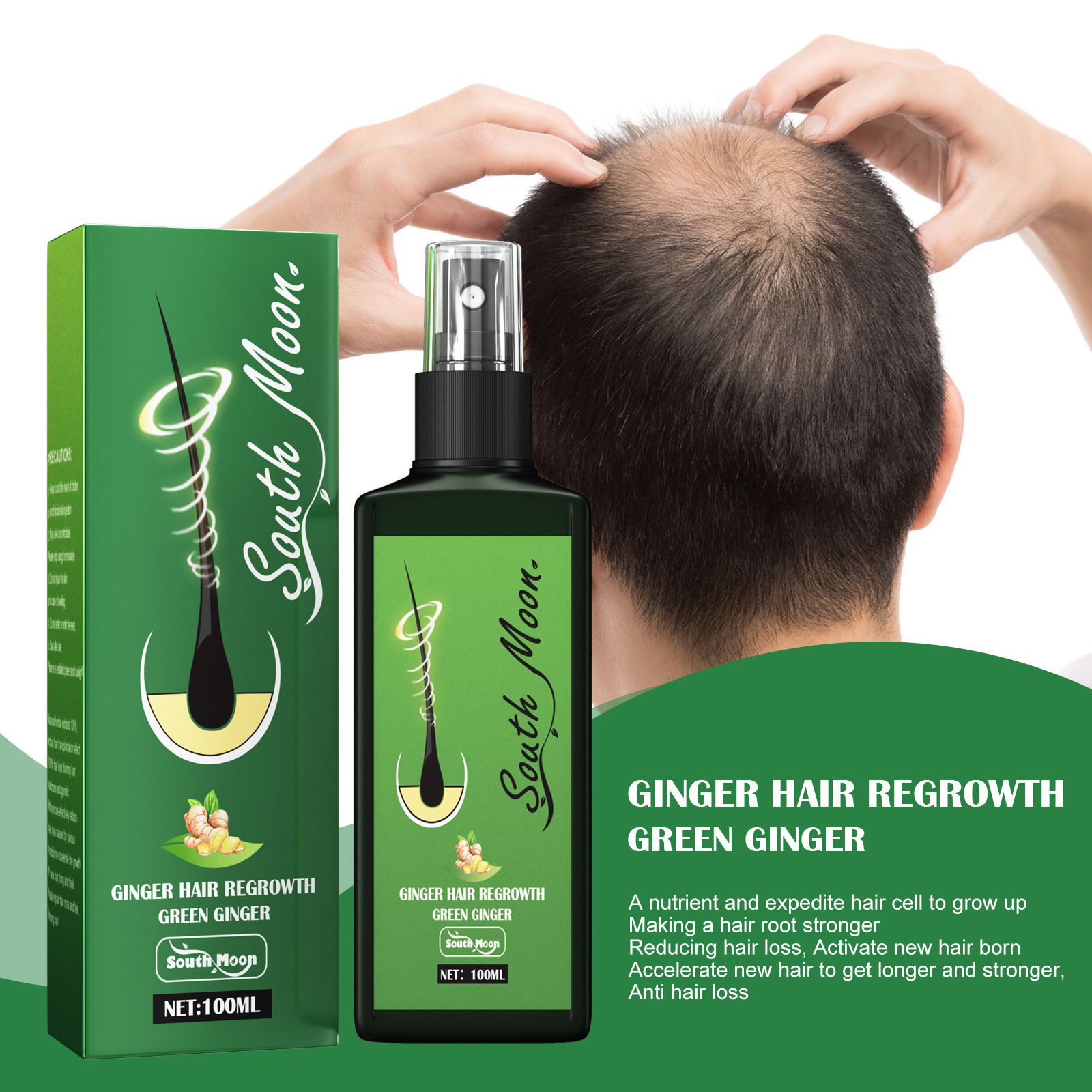 South Moon Ginger Hair Growth  - огляд і ціна Hair Care Basic