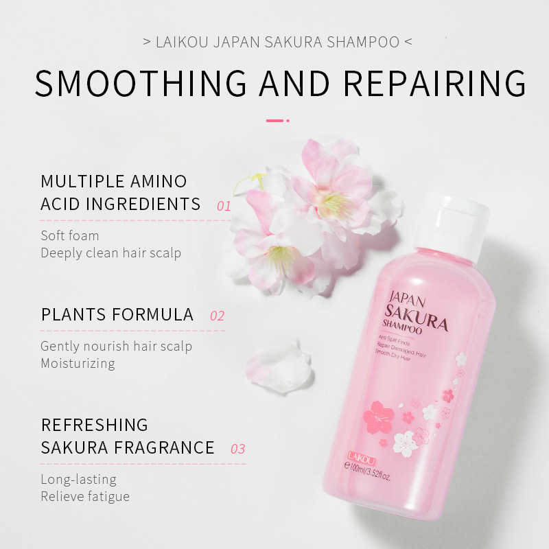 LAIKOU Japan Sakura  Shampoo R - огляд і ціна Hair Care Japanese