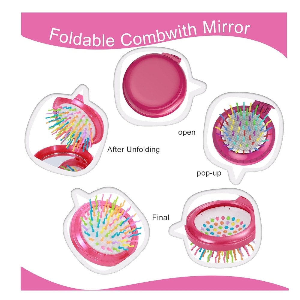 Folding Travel Hair Brush with - огляд і ціна Hair Care Japanese